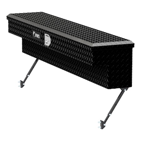Uws Gloss Black Aluminum 60 Truck Side Tool Box with SpaceSaving Legs EC30122-MK2